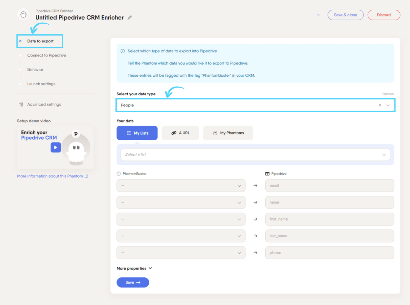 Pipedrive-crm-enricher-phantom