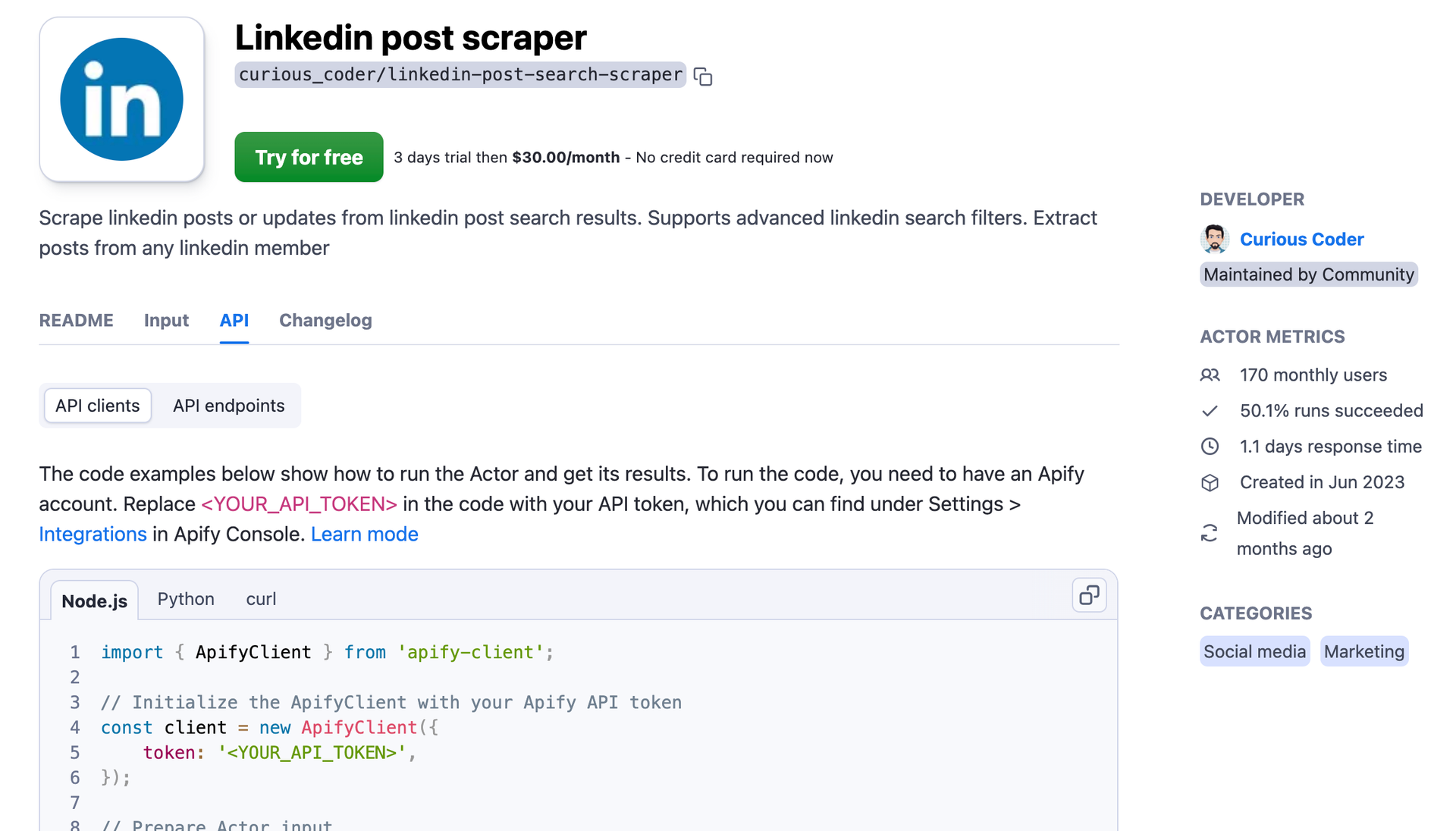 apify-linkedin-post-scraper