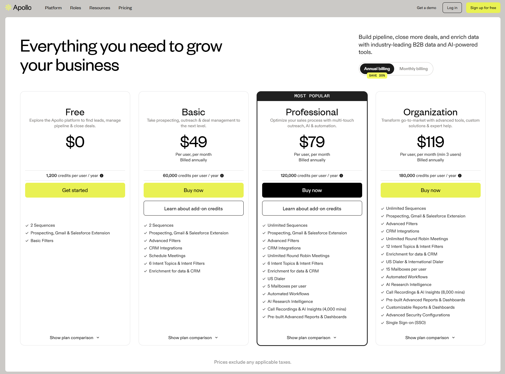 apollo-pricing