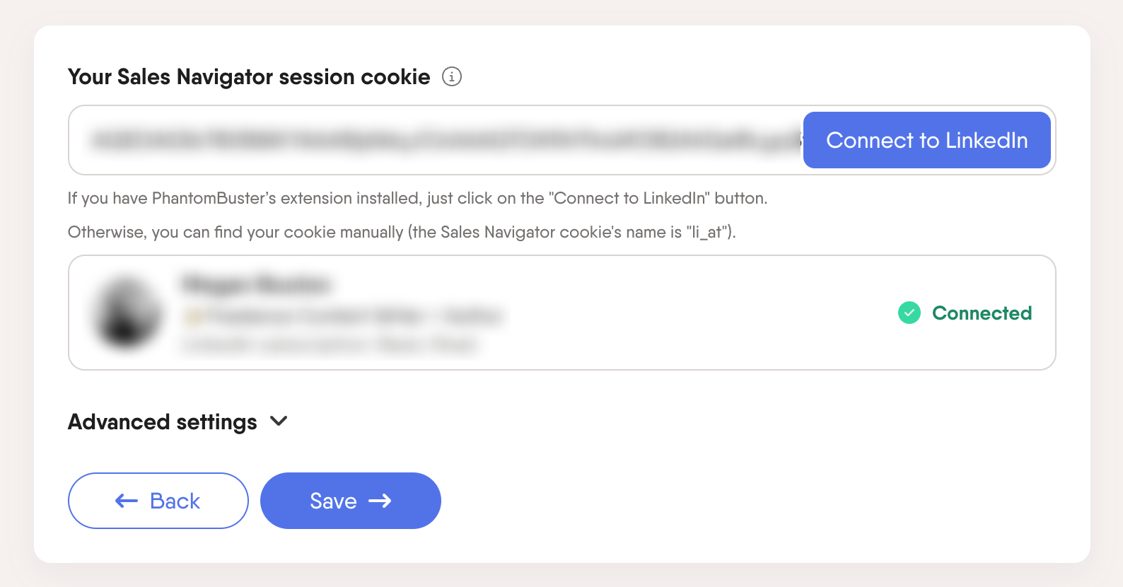 automated session cookie
