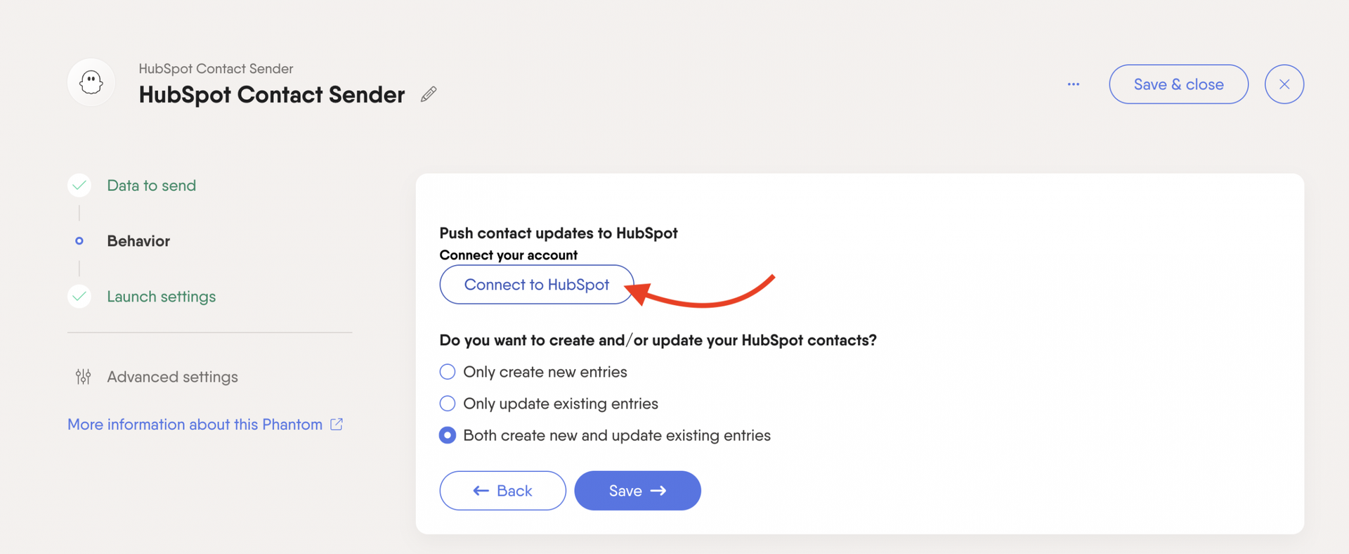 hubspot-contact-sender-connect-account