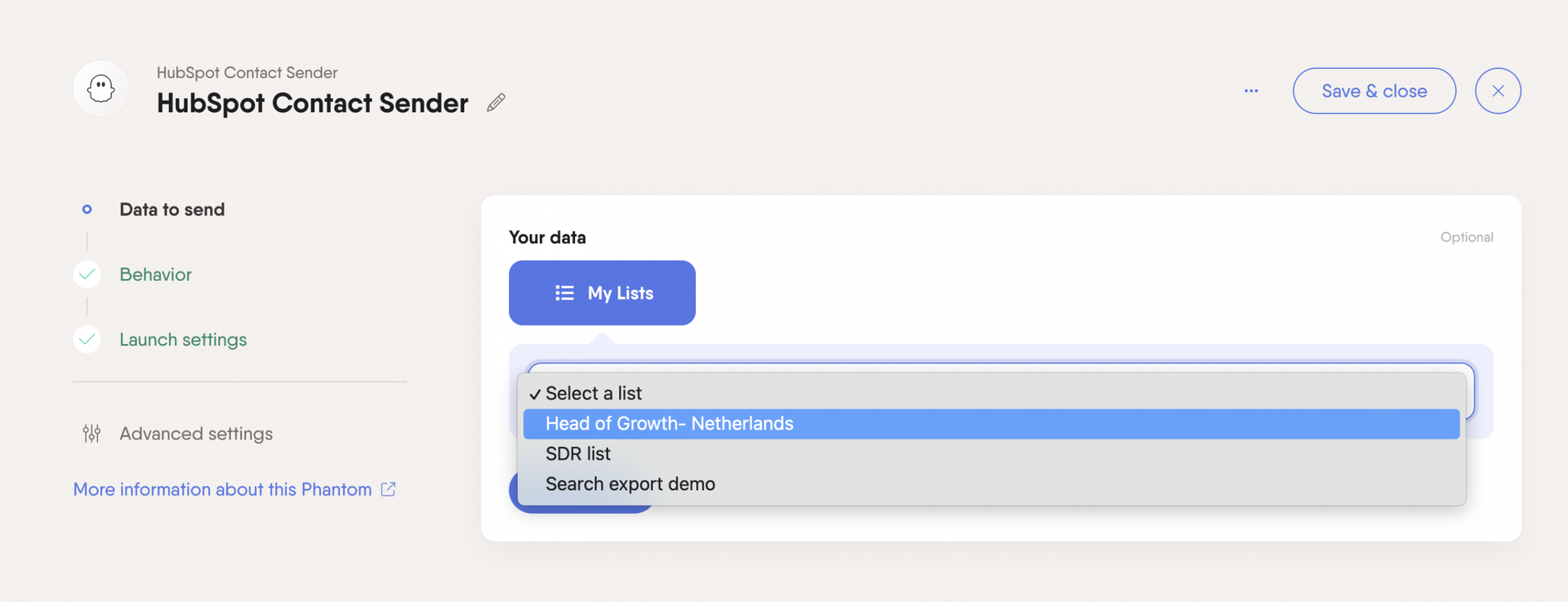 hubspot-contact-sender-phantom-select-list