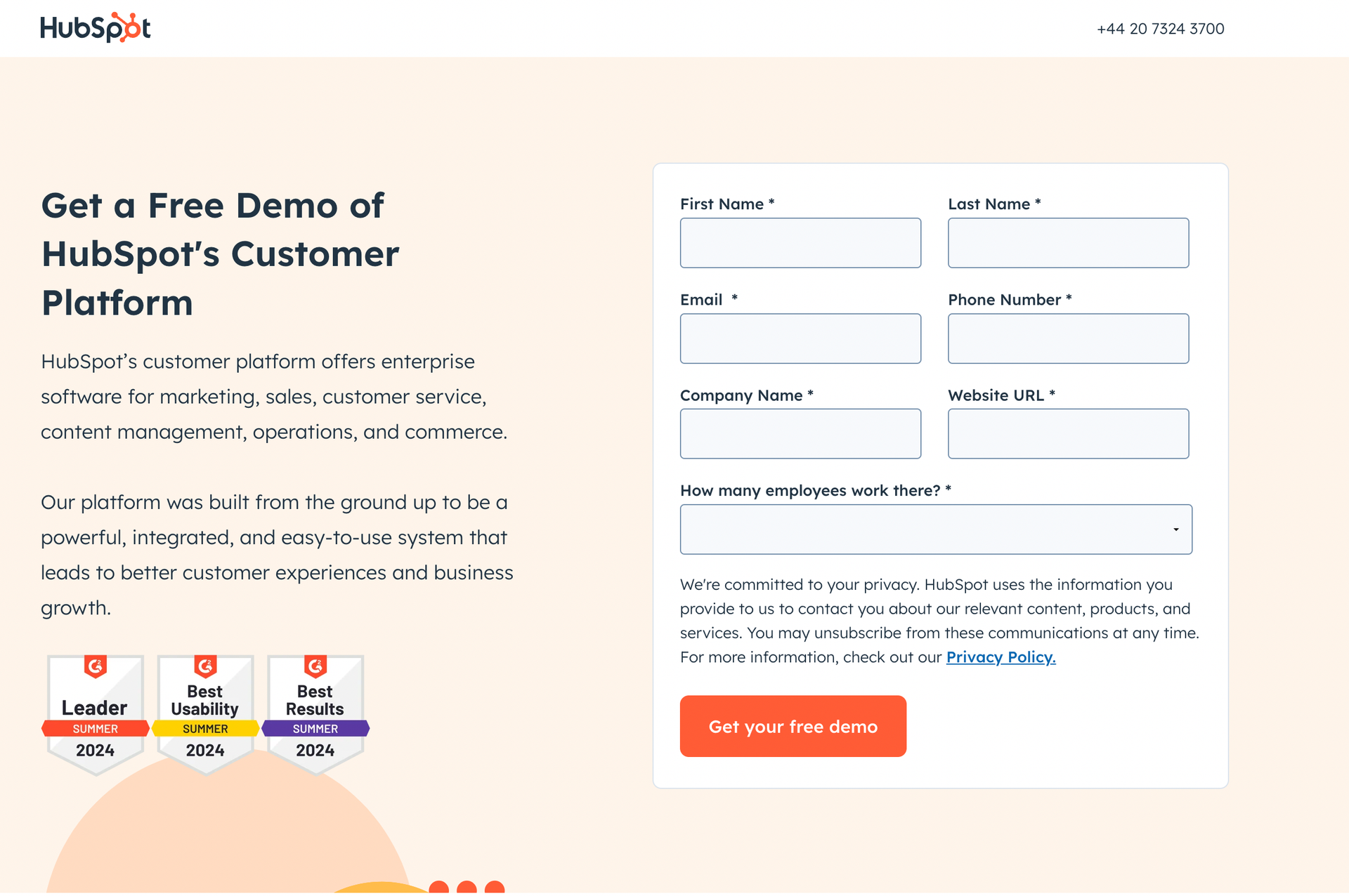 hubspot lead form inbound leads examples