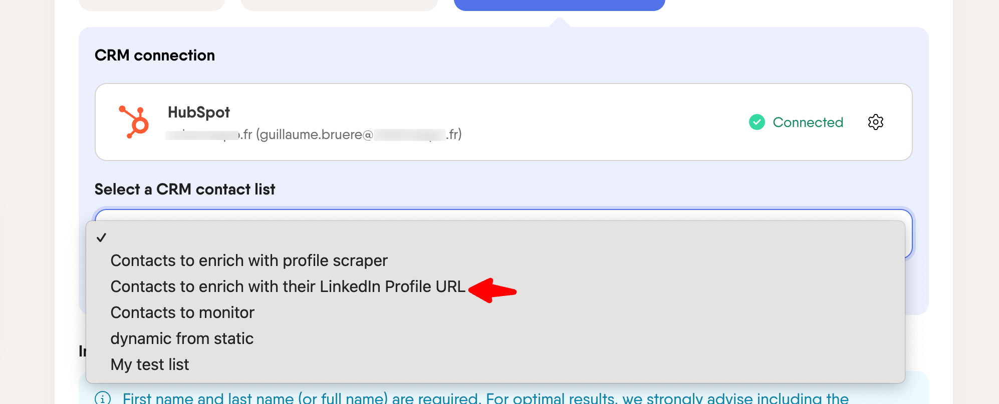 hubspot-phantombuster-step2