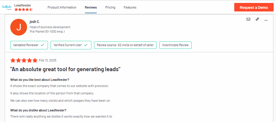 leedfeeder review g2 an absolut great tool for generating leads