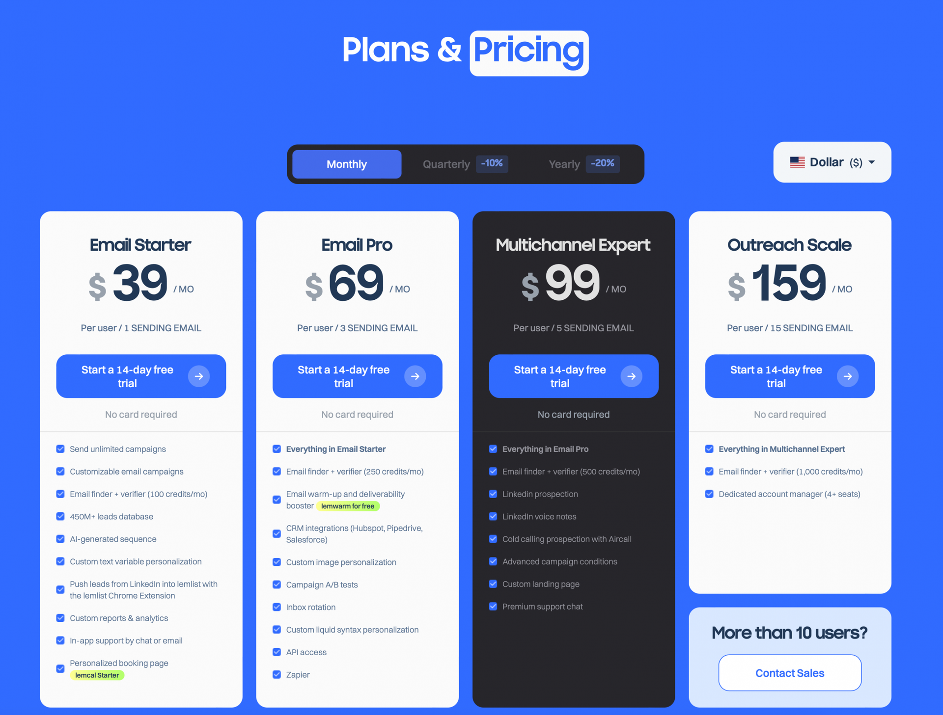 lemlist-pricing