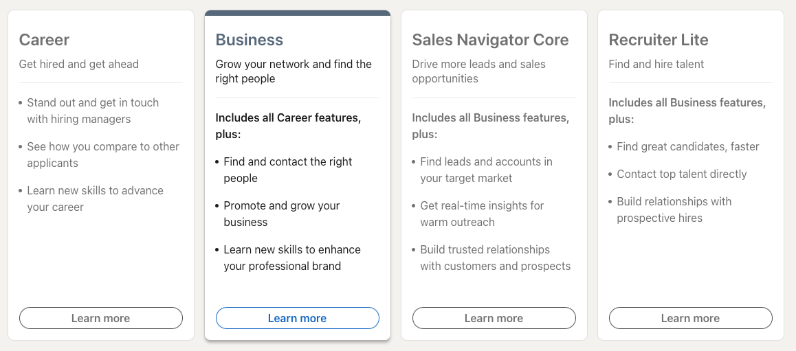 LinkedIn Account Types: Free vs Premium vs Sales Navigator Comparison ...