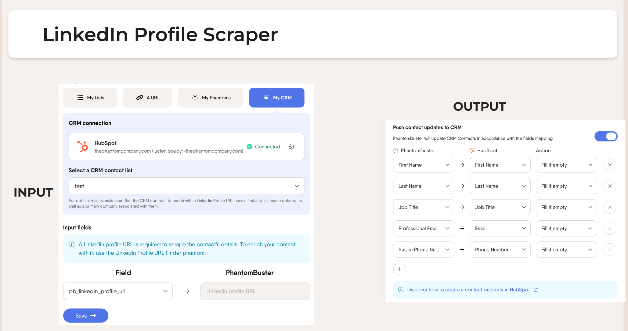 linkedin-profile-scraper-hubspot-phantom