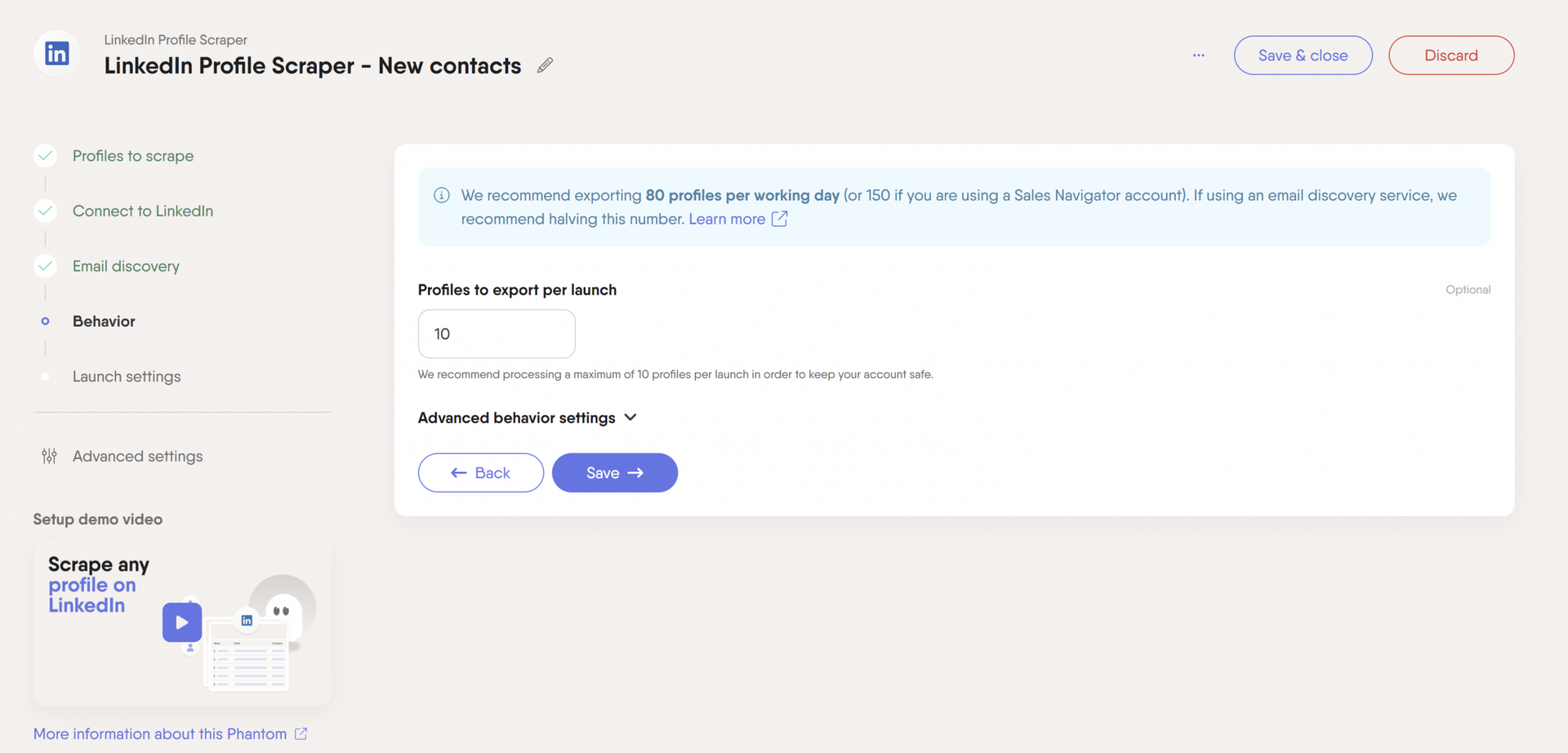 linkedin-profile-scraper-phantom-behavior