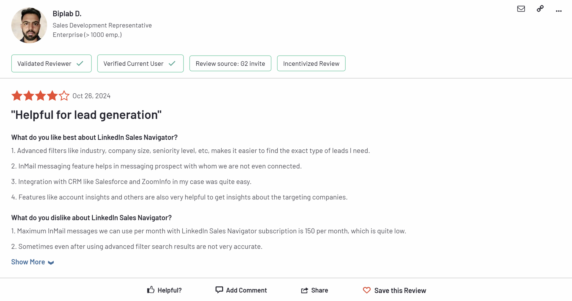 linkedin-sales-navigator-reviews-g2-helpful-for-lead-generation