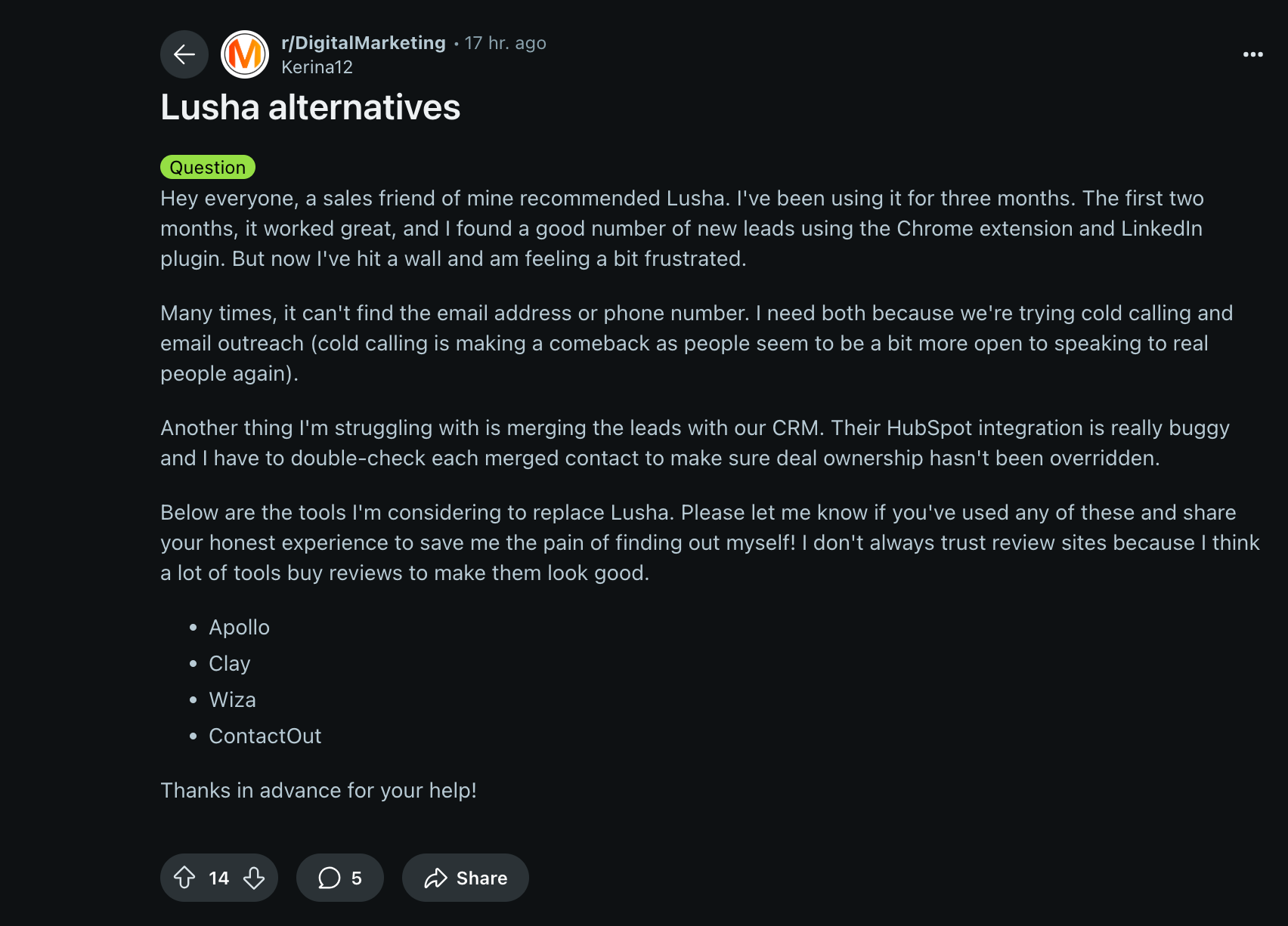 lusha chrome extension review bugs with crm integration