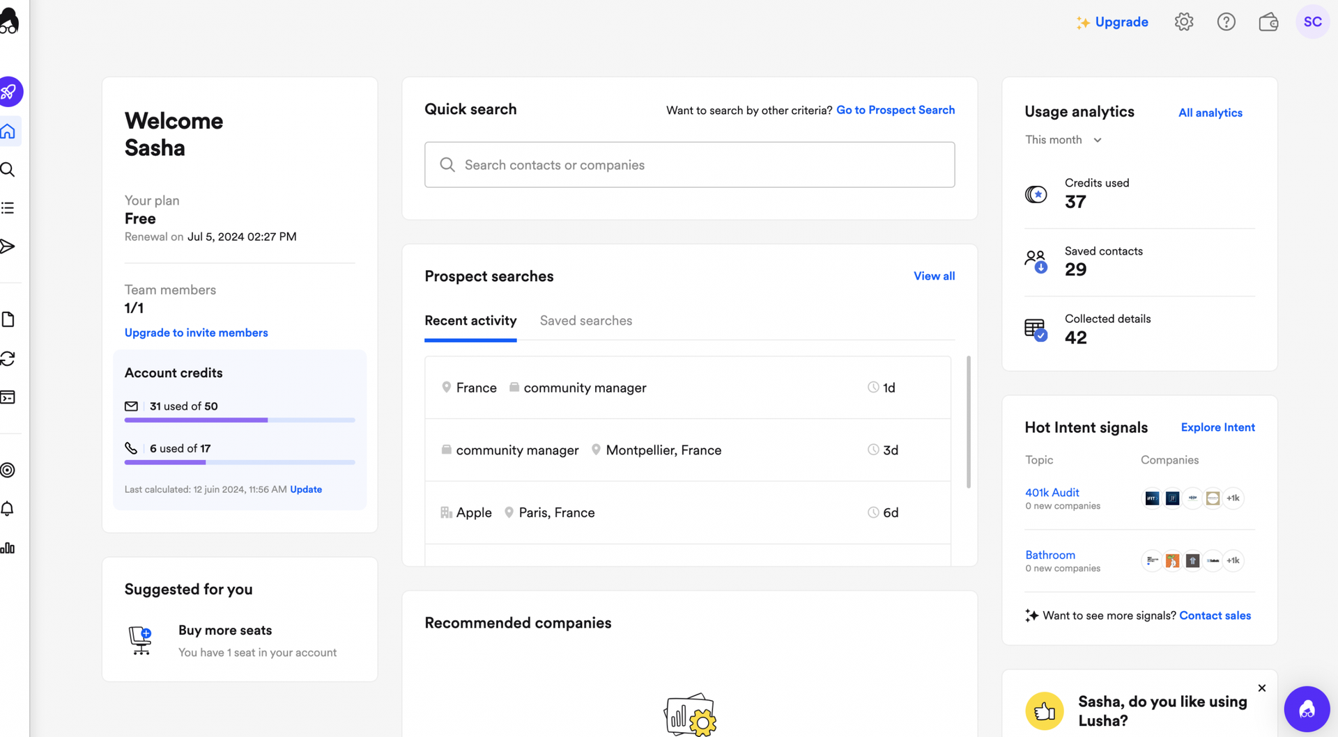 lusha-dashboard