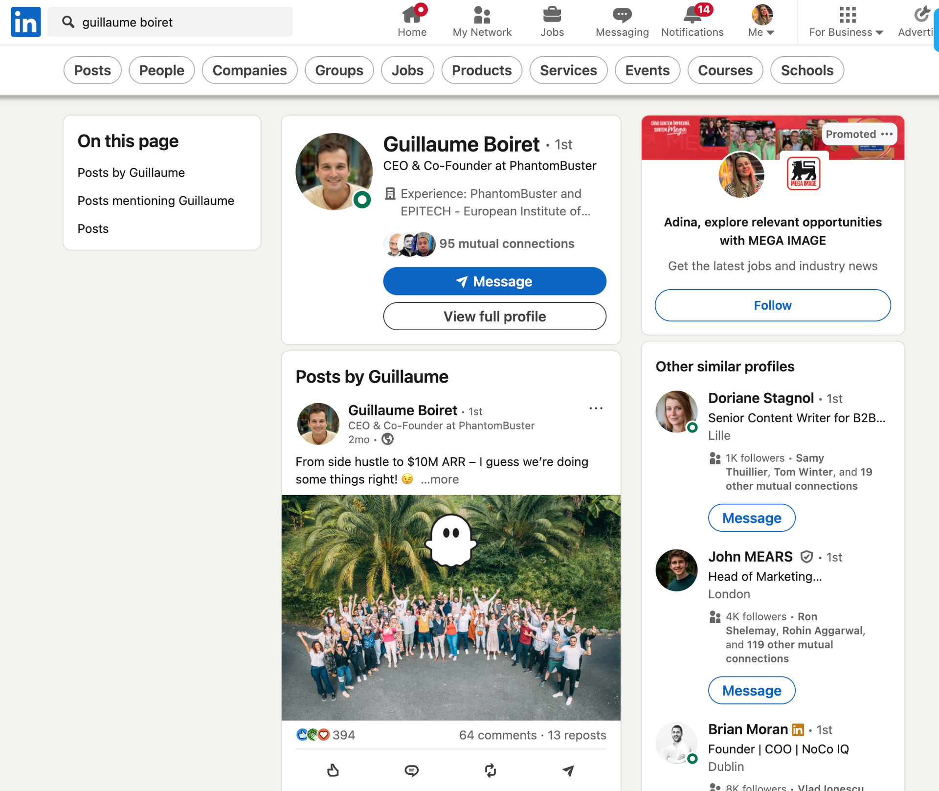 people also viewed other similar profiles linkedin