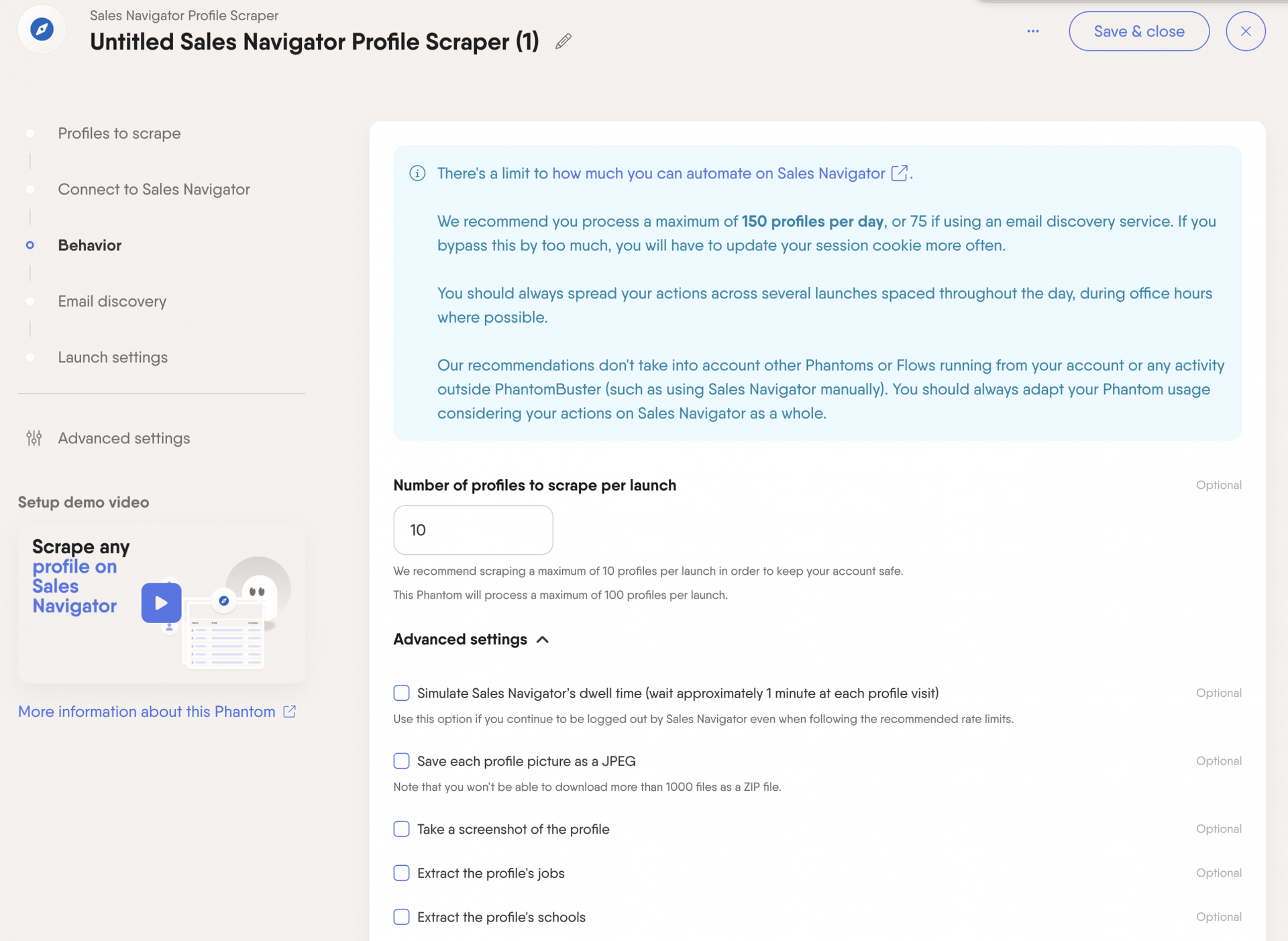 sales-navigator-profile-scraper-settings