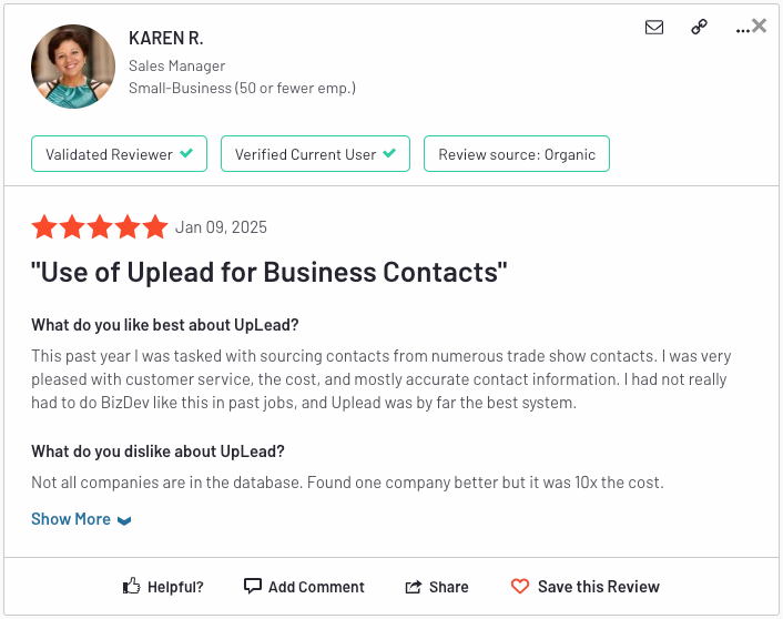 uplead-reviews-G2-use-of-uplead-for-business-contacts