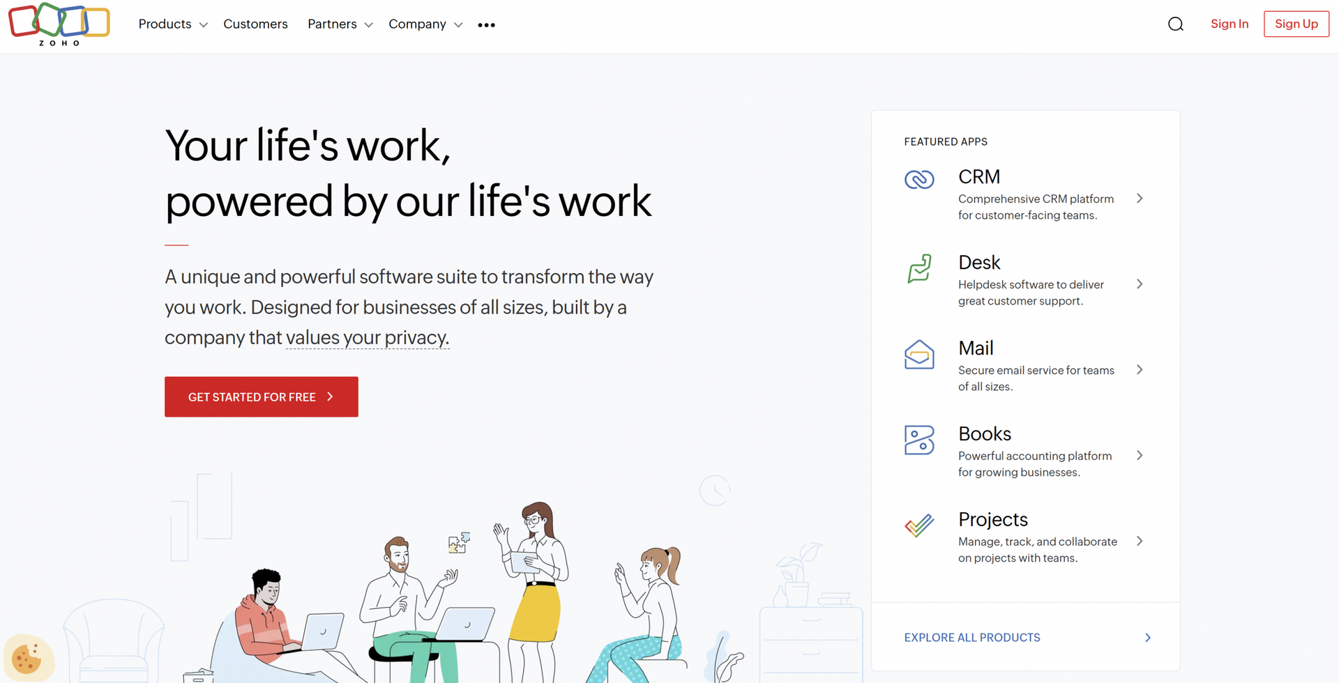 zoho-website