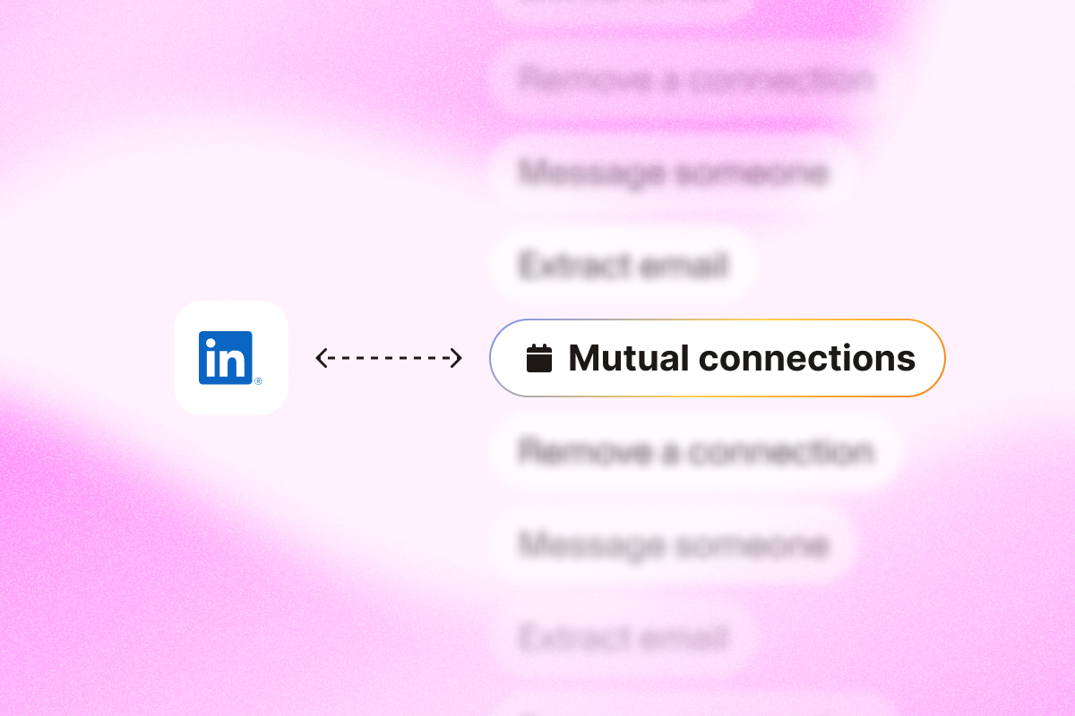 Image that shows to use linkedin mutual connections