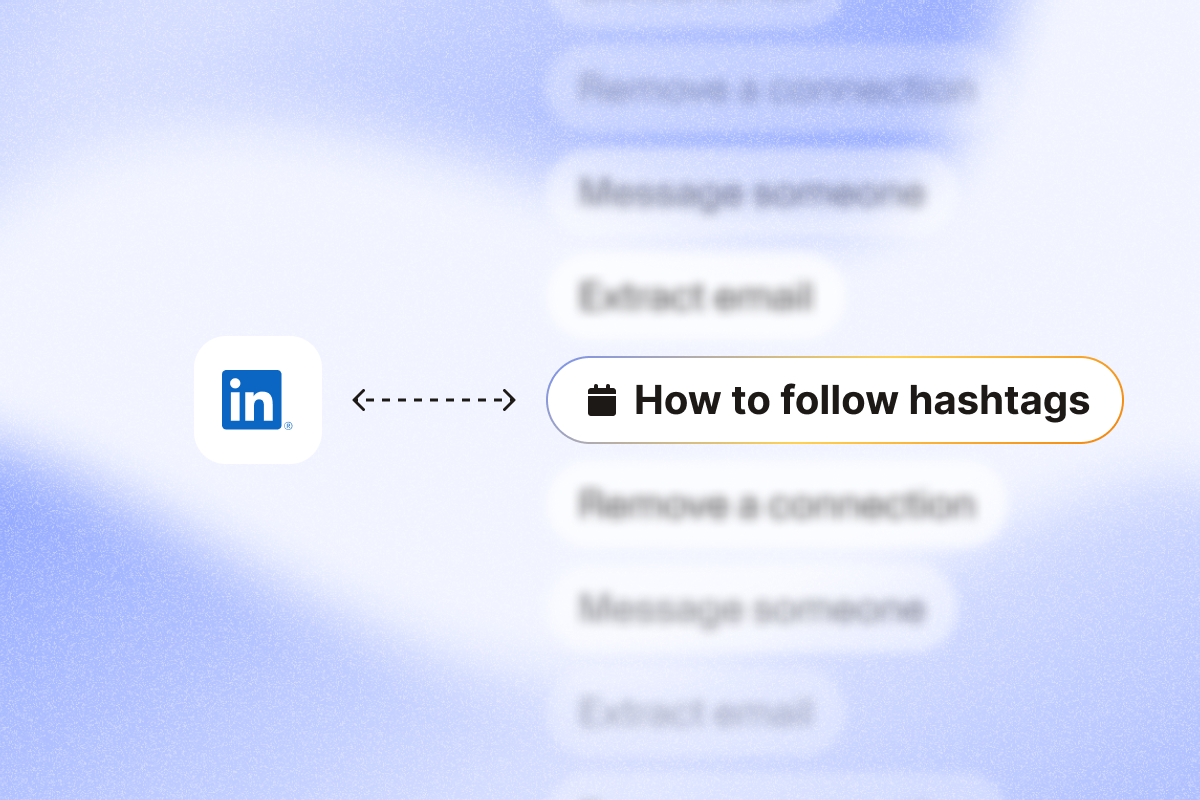 How to follow hashtags on linkedin
