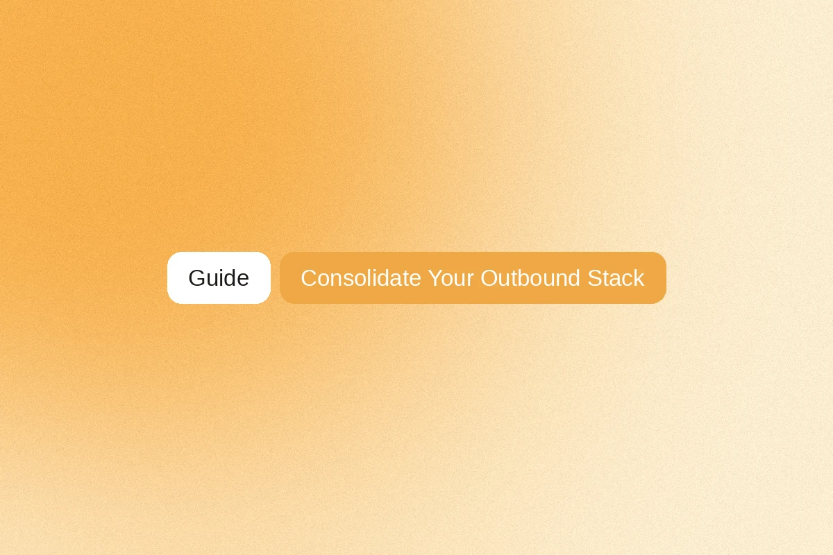 Image that represents how to consolidate the outbound stack to keep performance high