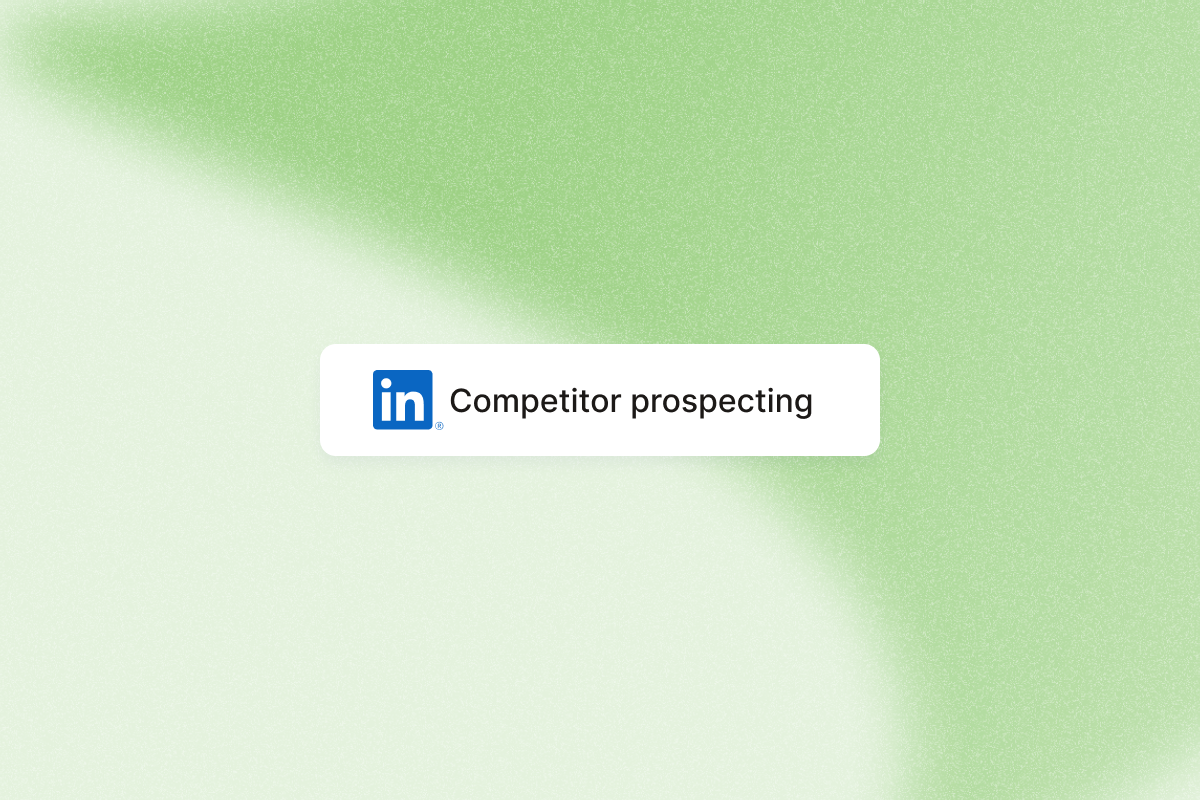 Image that describes how to perform competitor prospecting