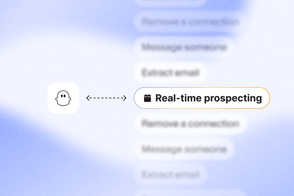 Image that shows how to perform real-time prospecting with PhantomBuster