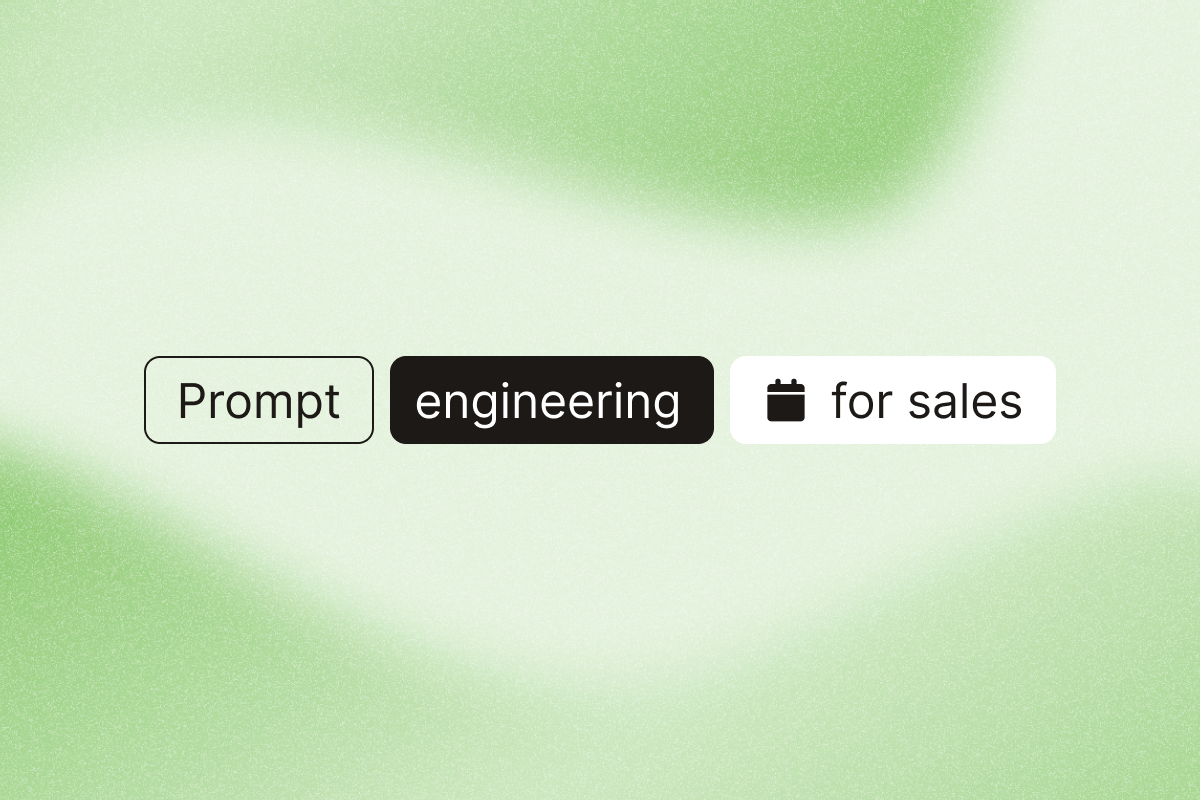 Prompt engineering for sales