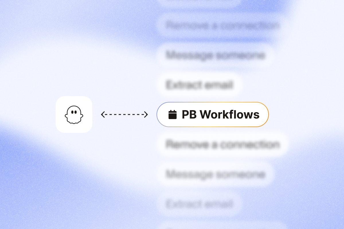 Phantombuster workflows for sales rep