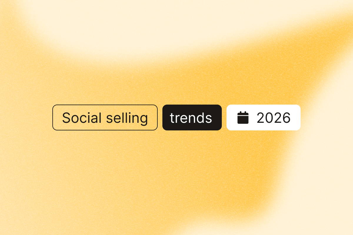 Image that describes the social selling trends in 2026