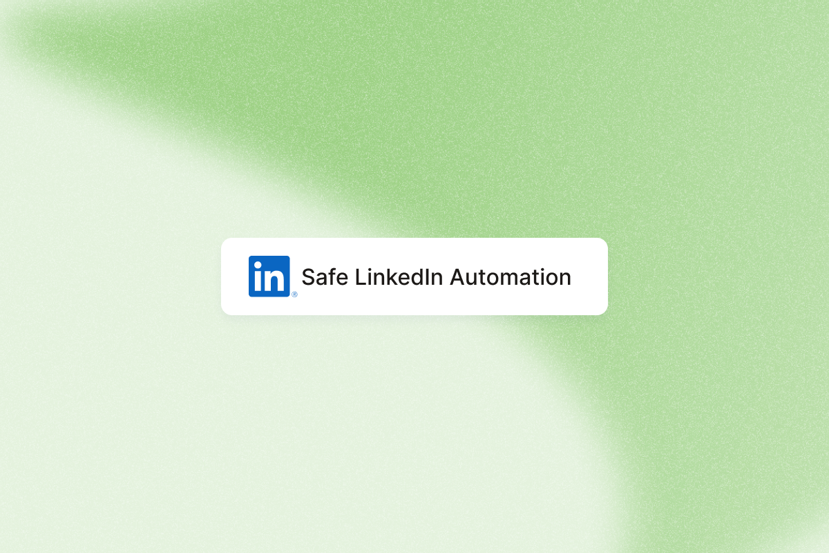 Image that describes how to implement LinkedIn automation safely