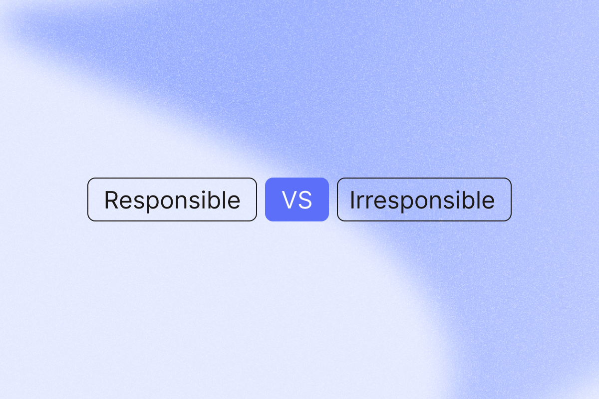Image that shows the differences between responsible and irresponsible LinkedIn automation