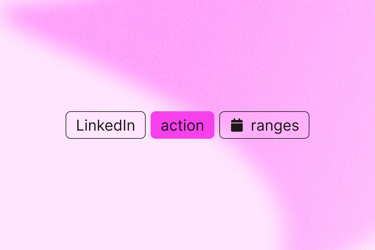 Image that shows safe linkedin action ranges