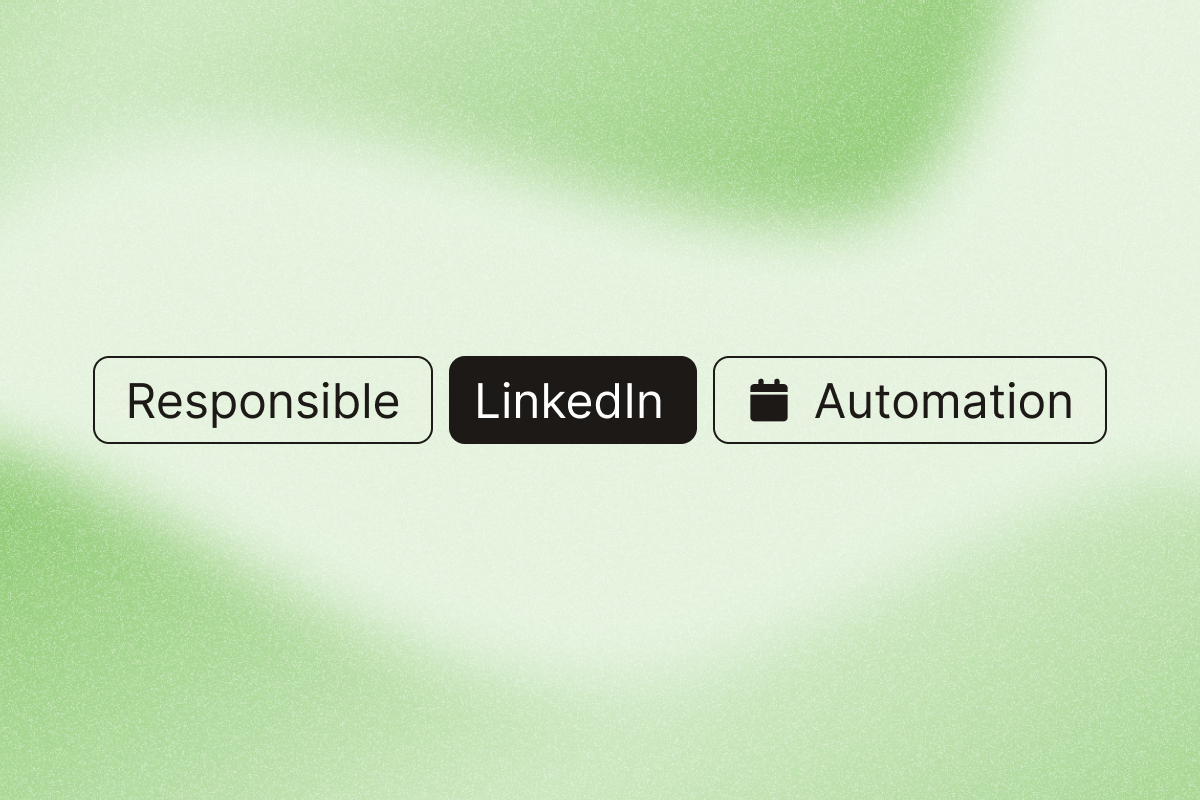 Image that explains how to brief the team on responsible linkedin automation