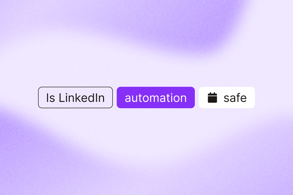 Image that explains if linkedin automation is safe if you have barely used your account