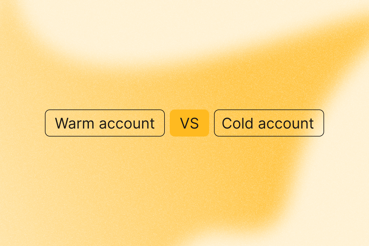 Image that compares a warm account vs a cold account in terms of linkedin account health