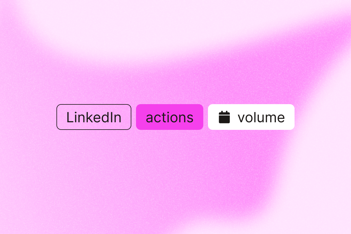 Image that explains why sudden day to day linkedin actions volume jumps trigger risks